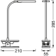 LEDVANCE stolní lampička PANAN.CLIP.SQ 5.2W 80lm/940 IP20 Dim ; bílá˙