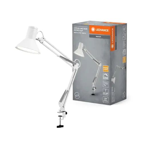 LEDVANCE Stolní lampy 9W 230V 617lm 3000K IP20 25Y RETROCL 830 D Bílá