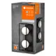 LEDVANCE stropní svítidlo DECOR.SQUARE 2xG9 IP44 ; černá
