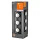 LEDVANCE stropní svítidlo DECOR.SQUARE 3xG9 IP44 ; černá