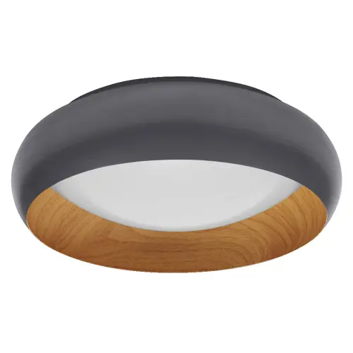 LEDVANCE stropní svítidlo Orbis Livia 16W 750lm/830 IP20 ClickDim ; šedá/dřevo
