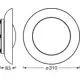 LEDVANCE stropní svítidlo Orbis Plate 19W 1000lm/830 IP20 ClickDim;černá/oranž