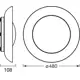 LEDVANCE stropní svítidlo Orbis Plate 45W 2200lm/830 IP20 ClickDim;černá/zelená