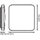 LEDVANCE stropnice Orbis.Square 50W 3700lm/830 IP20 30Y ;senzor˙