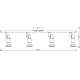 LEDVANCE stropnice SPOT 4x2.6W GU10 920lm/827 IP20 ;