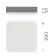 LEDVANCE stropnice SURF.SQ.SL 10W 1050lm/840 IP65 50Y ; senz.