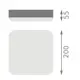LEDVANCE stropnice SURF.SQ.SL 19W 2000lm/830 IP65 50Y ;