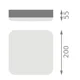 LEDVANCE stropnice SURF.SQ.SL 19W 2000lm/840 IP65 50Y ;