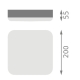 LEDVANCE stropnice SURF.SQ.SL 19W 2000lm/840 IP65 50Y ;˙
