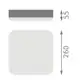 LEDVANCE stropnice SURF.SQ.SL 26W 2700lm/840 IP65 50Y ;
