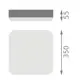 LEDVANCE stropnice SURF.SQ.SL 35W 3600lm/830 IP65 50Y ;