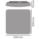 LEDVANCE stropnice SURF.SQ.VAL 24W 2000lm/3CCT IP44 50Y ;bílá˙