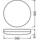 LEDVANCE stropnice SURFACE.C 24W 1800lm/830 IP65 30Y ;prům.300mm IK10˙