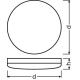 LEDVANCE stropnice SURFACE.C 24W 1800lm/830 IP65 30Y ;prům.300mm IK10˙