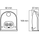 LEDVANCE svít.bater.LED DOORLED.DOWN 0.95W 40lm/840 PIR ;bílá