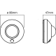 LEDVANCE svít.bater.LED NIGHTLUX.CEILING 1.7W 105lm/840 PIR ;bílá