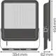 LEDVANCE svít.flood.LED FL.A.VAL 145W 18400lm/830/48x92° IP65 70Y ;černá