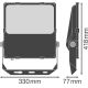 LEDVANCE svít.flood.LED FLOODLIGHT.PFM 100W 11800lm/830/45x140° IP65 100Y ;černá