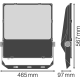 LEDVANCE svít.flood.LED FLOODLIGHT.PFM 290W 36200lm/830/30° IP65 100Y ;černá