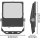 LEDVANCE svít.flood.LED FLOODLIGHT.PFM 50W 5700lm/830/45x140° IP65 100Y ;černá