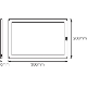LEDVANCE svít.liniov.LED CABINET.PANEL 7.5W 450lm/830 IP20 30Y ;bílá 30x20cm