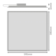 LEDVANCE svít.panel.LED PL.ECO.HLO 34W 3944lm/830 IP40/20 50Y ; 60x60 BL U19