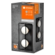 LEDVANCE svít.stropní.žárov. DECOR.SQUARE 2xG9 IP44 ; černá