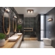 LEDVANCE svít.stropní.žárov. DECOR.SQUARE 3xG9 IP44 ; černá