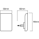 LEDVANCE svít.zásuv.LED LUNETTA.GLOW 0.28W 5lm/830 ;bílá