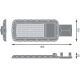 LEDVANCE URBAN LITE L 100W 865 IP65 GY FS1  LEDV