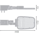 LEDVANCE veřejné osvětlení SL.AREA 45W 6075lm/740/160x58° IP66 100Y ; 60mm