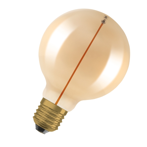 LEDVANCE Vintage 1906 Globe 95 12 Filament Magnetic 2.2W 827 Gold E27