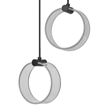 LEDVANCE závěsné svítidlo Decor Circle 14W 930lm/830 IP20 ClickCCT ; černá