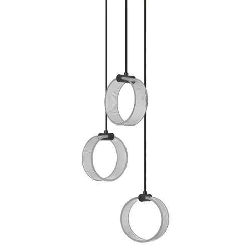 LEDVANCE závěsné svítidlo Decor Circle 20W 1300lm/830 IP20 ClickCCT ; černá