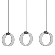 LEDVANCE závěsné svítidlo Decor Circle 20W 1300lm/830 IP20 ClickCCT ; černá