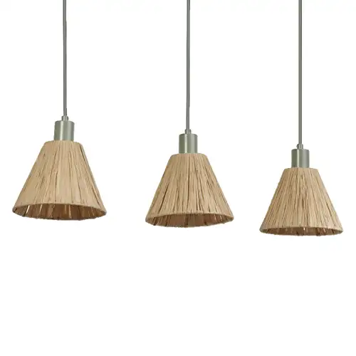 LEDVANCE závěsné svítidlo Decor Raffia 3xE27 IP20 ; zelená