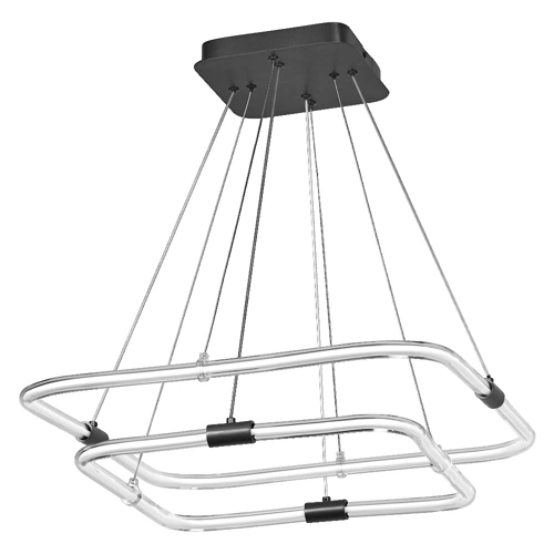 LEDVANCE závěsné svítidlo Decor Tetragon 23W 2500lm/830 IP20 click.Dim; černá