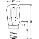 LEDVANCELED trubková žárovka T26 2.8W/25W E14 2700K 250lm/300° NonDim 15Y čirá˙