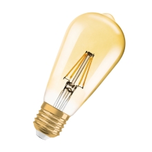 LEDVANCELED žárovka filament 1906 ST64 6.5W/55W E27 2400K 725lm Dim 15Y zlatá˙