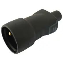 LEGRAND spojka zásuvka gumová 1-nás. IP44, černá 230V/16Amax.