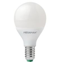 MEGAMAN LED lustre P45 3.5W/25W E14 4000K 250lm NonDim 15Y opal