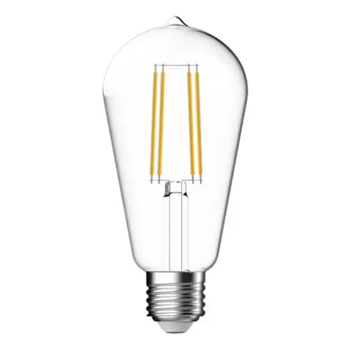 MEGAMAN LED žárovka filament ST64 7W/60W E27 2700K 810lm NonDim 15Y