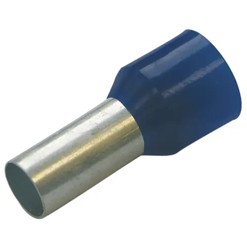 METRODIS dutinka zakončovací s izolací 2.5mm L=8mm modrá blistr-20ks