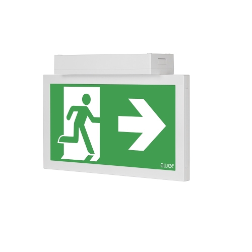 MODUS nouzové svítidlo INFINITY-II AC 1x1W SA/1h. IP40 autotest; bílá