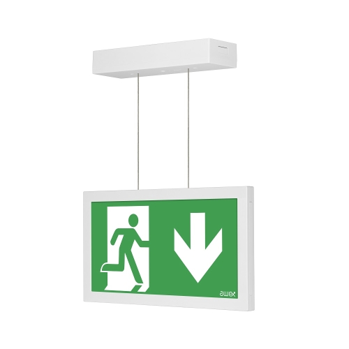 MODUS nouzové svítidlo LED INFINITY-II AL 1x1W SE/SA/1h. IP40 závěs; bílá