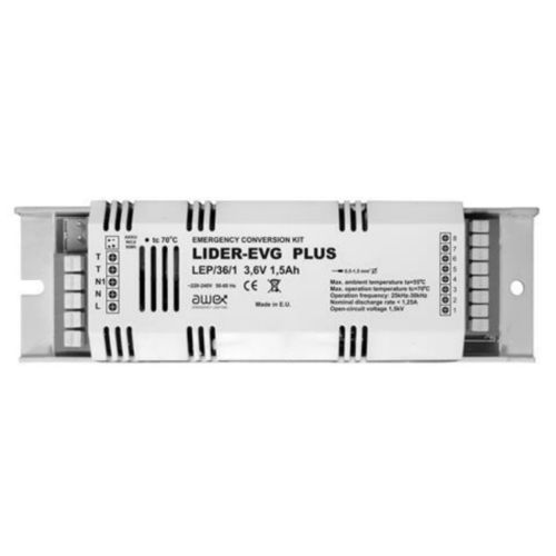 MODUS nouzový modul LIDER-EVG PLUS 6/58W 1hod ;kabel 100cm˙