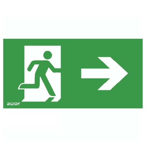 MODUS piktogram P25S východ vpravo 100x300mm