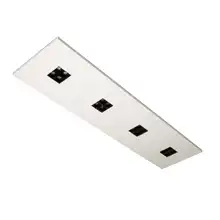 MODUS přisazené svítidlo LED EPS 27W 3500lm/80° IP20; ND 123x23cm 4x4 černá