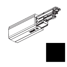 NORD ALUM koncový napáječ levý XTSC611-2 k GlobalTrac DALI ;černá
