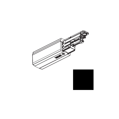 NORD ALUM koncový napáječ levý XTSC611-2 k GlobalTrac DALI ;černá